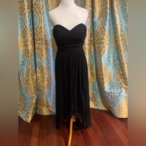 Jenny Yoo Black Strapless Dress